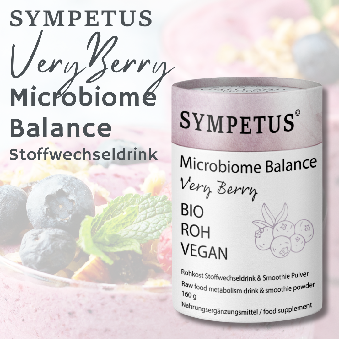 SYMPETUS Microbiome Balance Stoffwechseldrink Pulver VERYBERRY - 160g