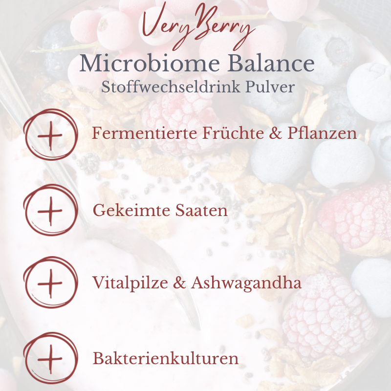 SYMPETUS Microbiome Balance Stoffwechseldrink Pulver VERYBERRY - 160g