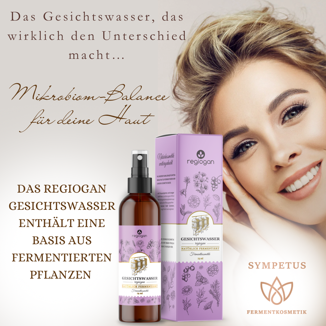 regiogan GESICHTSWASSER Fermentkosmetik, frische Naturkosmetik 50 ml