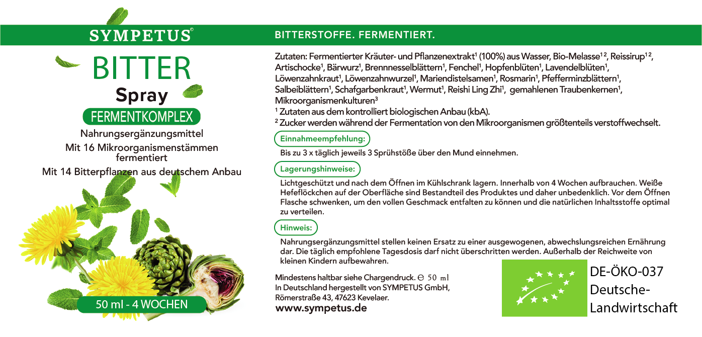 SYMPETUS BITTER Spray BIO - 50 ml