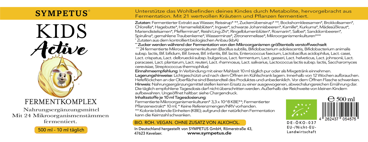 SYMPETUS KIDS Active bio FERMENT-KOMPLEX - 500 ml