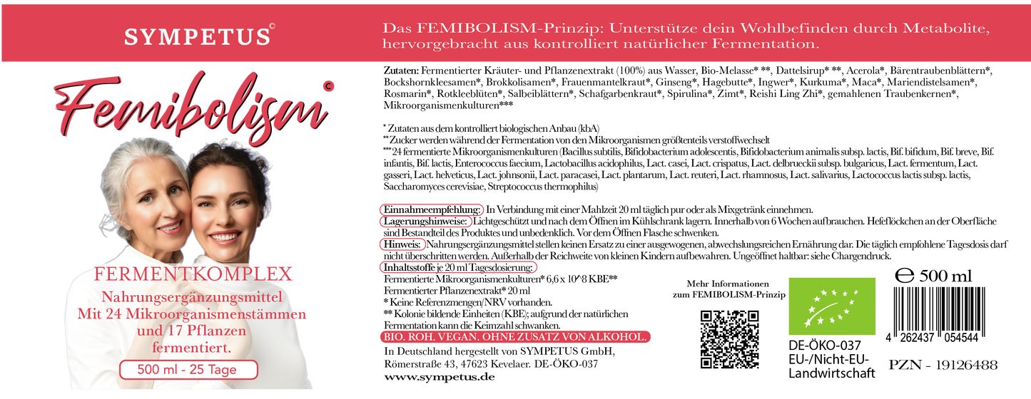 SYMPETUS FEMIBOLISM Frauen-Ferment BIO - 500 ml