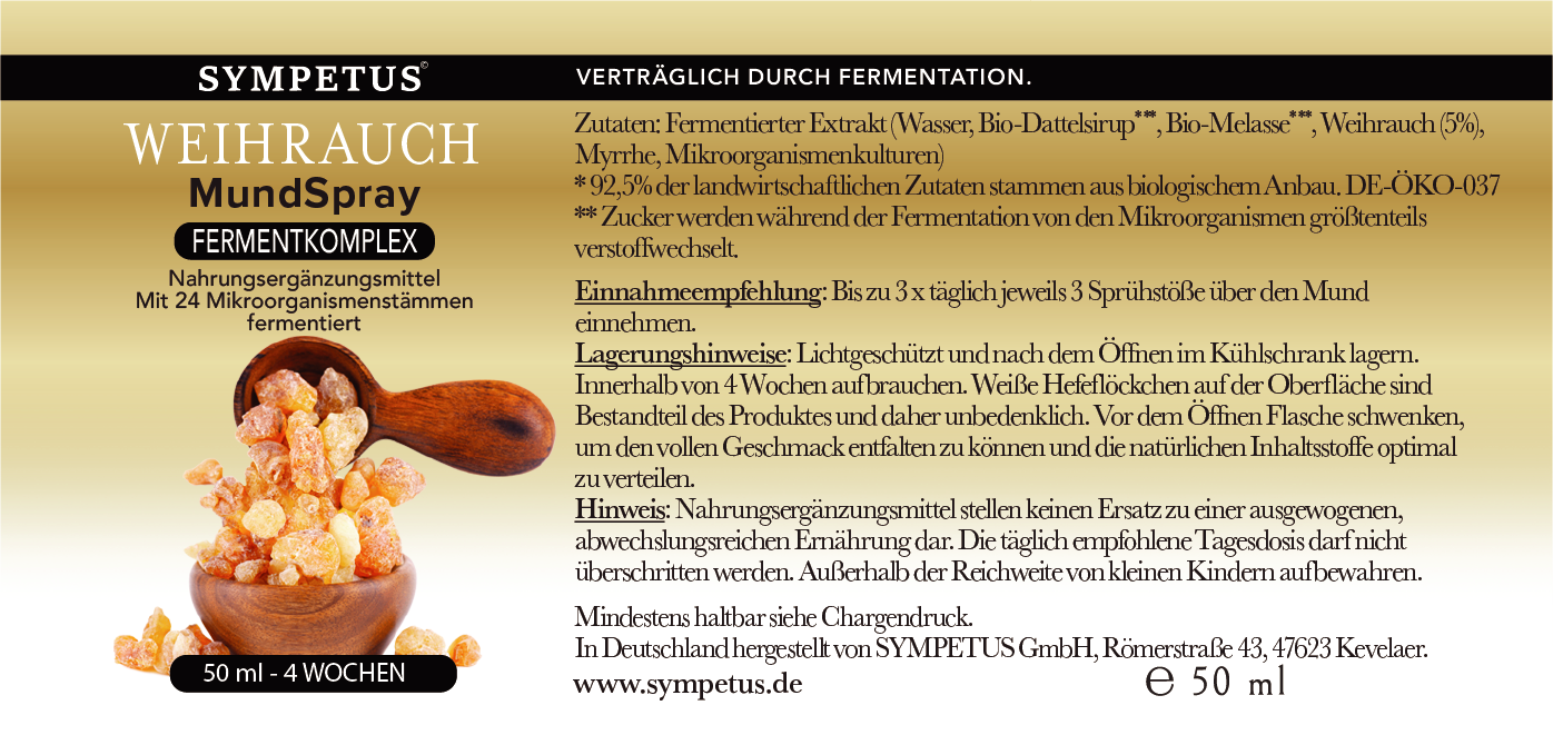 SYMPETUS WEIHRAUCH Mundspray Ferment