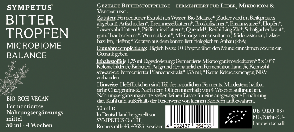 SYMPETUS BITTER Tropfen Set Microbiome Balance 2 x 50 ml