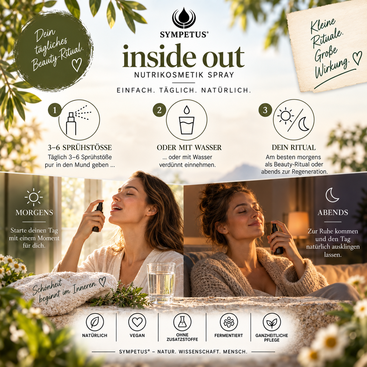 SYMPETUS INSIDE OUT Spray Nutrikosmetik- natürlich fermentiert BIO 50 ml