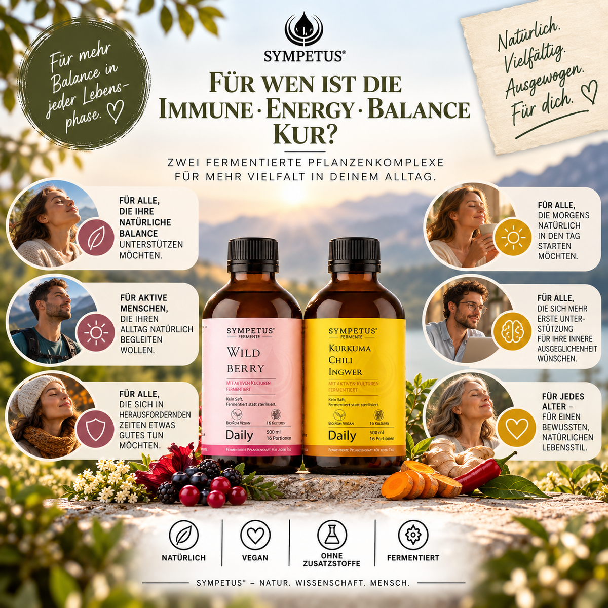 SYMPETUS IMMUNE & ENERGY BALANCE KUR Paket 2 Produkte als Kur-Set