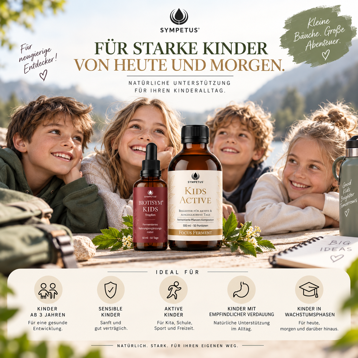 SYMPETUS HAPPY BELLY KIDS Kur Paket 2 Produkte als Kur-Set