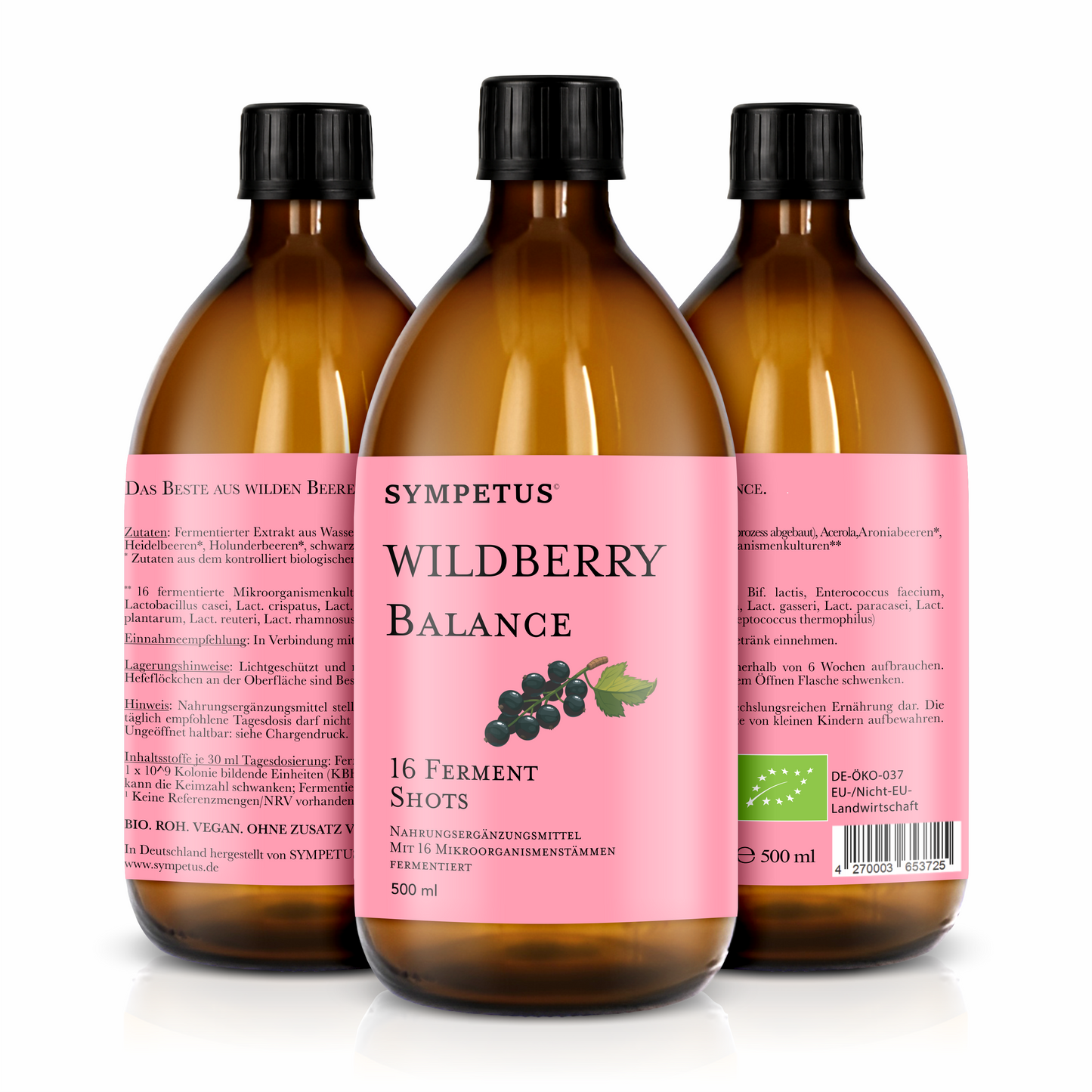 SYMPETUS WILDBERRY BALANCE Ferment 16 Shots BIO - 500 ml
