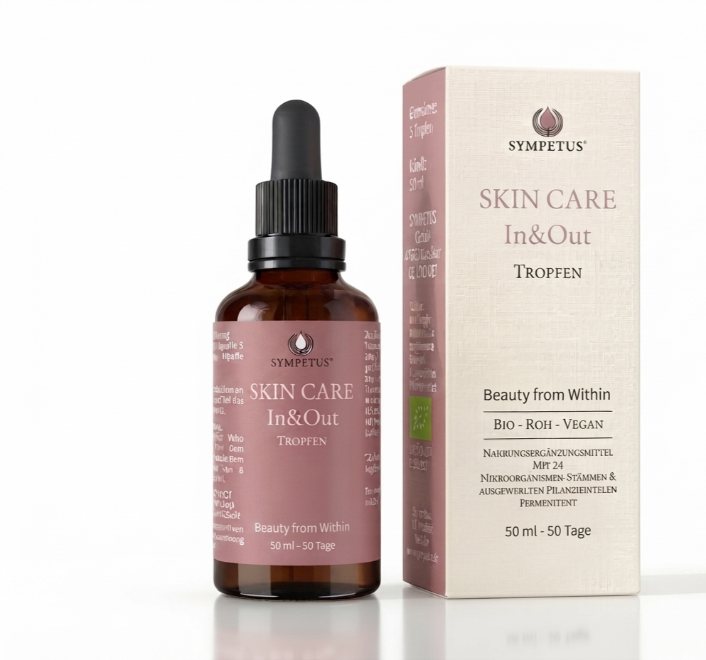 SYMPETUS SKIN CARE IN&amp;OUT gouttes COMPLEXE FERMENTAIRE BIO - Flacon verre 50 ml avec pipette
