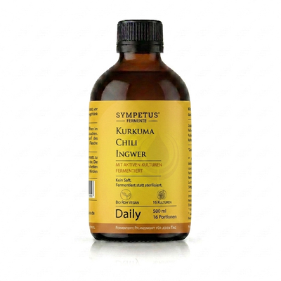 SYMPETUS KURKUMA-CHILI-INGWER Daily Ferment BIO 500 ml