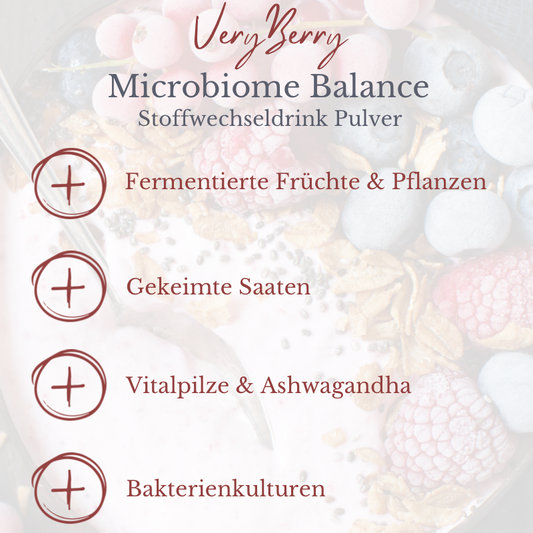 SYMPETUS Microbiome Balance Stoffwechseldrink Pulver VERYBERRY - 160g