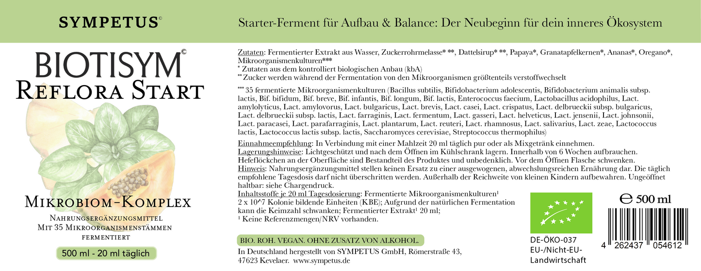 SYMPETUS BIOTISYM REFLORA Start – Mikrobiom-Komplex (500 ml)