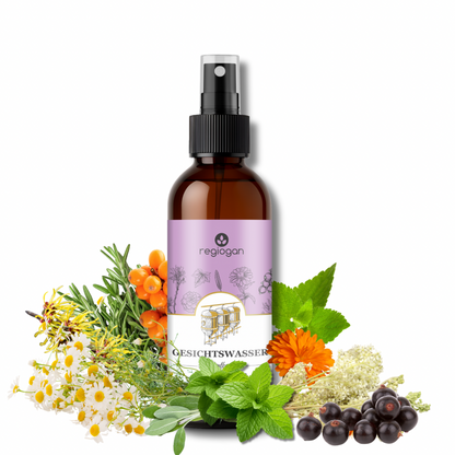 regiogan GESICHTSWASSER Fermentkosmetik, frische Naturkosmetik 50 ml