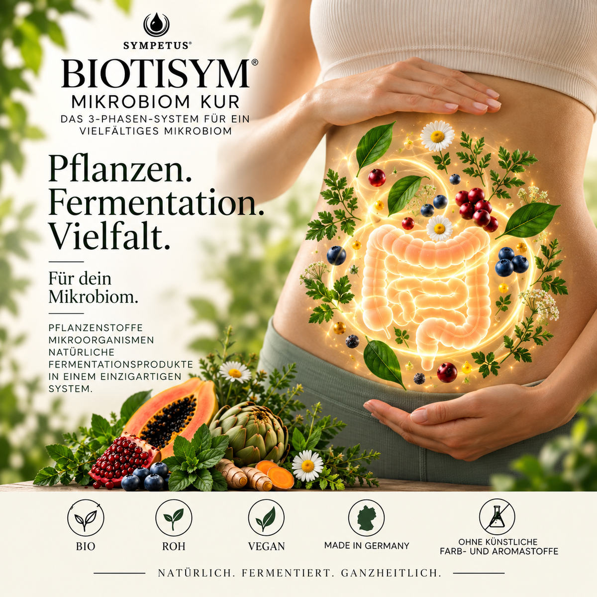 SYMPETUS BIOTISYM® MIKROBIOM KUR – 3-Phasen-System