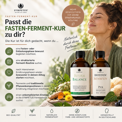 SYMPETUS Fasten-Fermente Kur Paket: Mikrobiotische Fastenkur