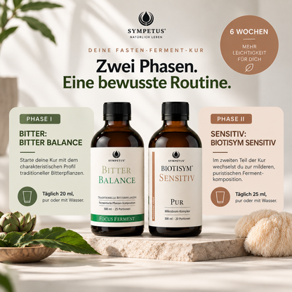 SYMPETUS Fasten-Fermente Kur Paket: Mikrobiotische Fastenkur