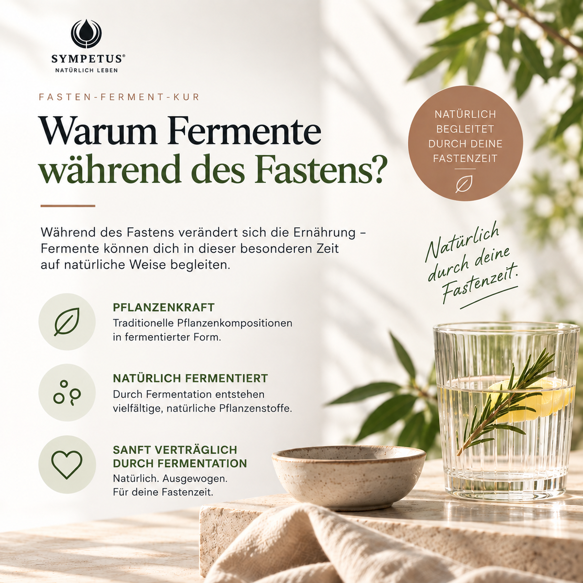 SYMPETUS Fasten-Fermente Kur Paket: Mikrobiotische Fastenkur