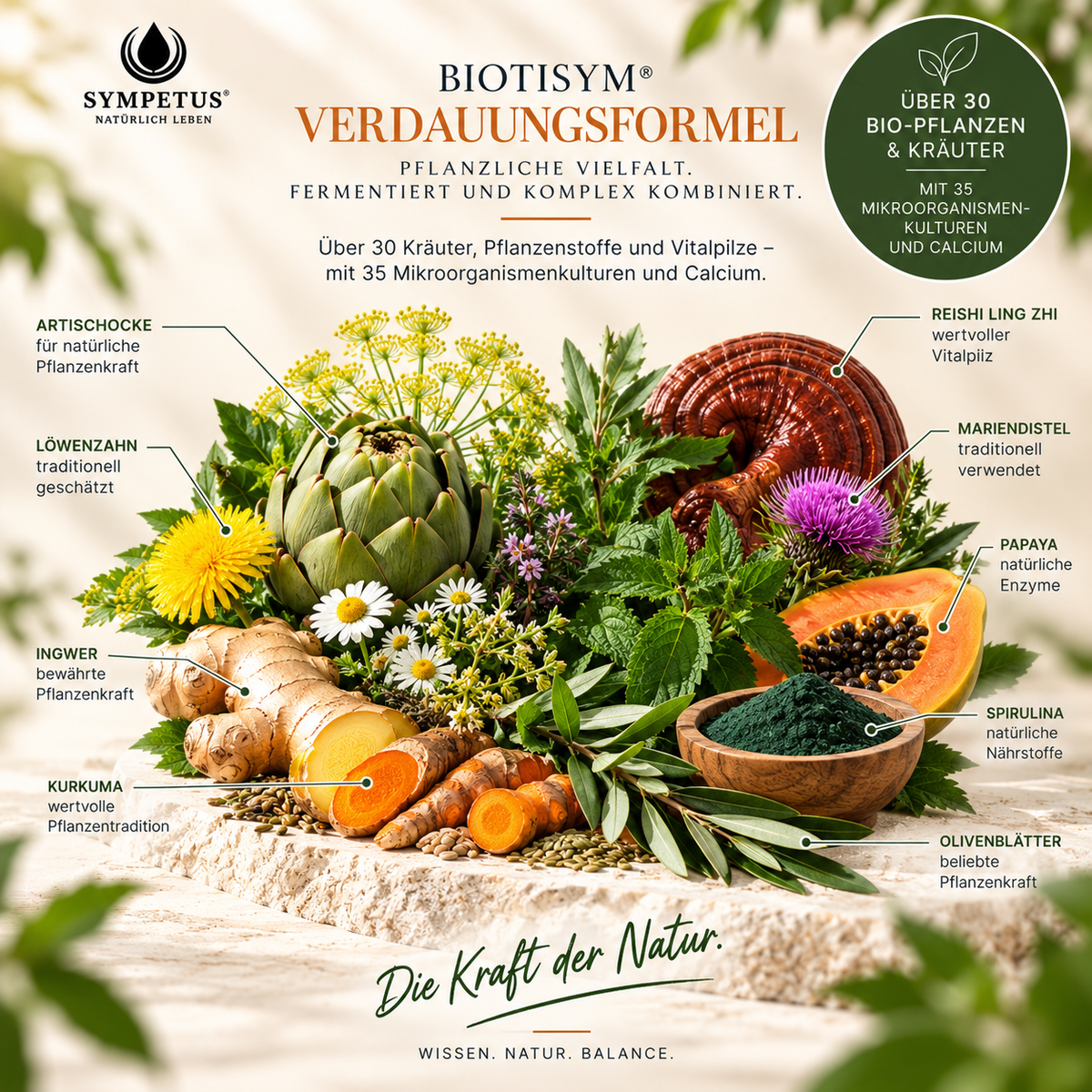 SYMPETUS BIOTISYM VERDAUUNGSFORMEL Mikrobiom-Kur-System 500ml