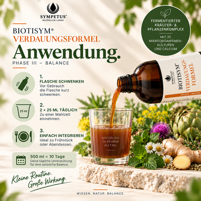 SYMPETUS BIOTISYM VERDAUUNGSFORMEL Mikrobiom-Kur-System 500ml