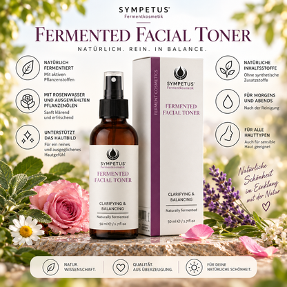 SYMPETUS FERMENTED FACIAL TONER Spray Fermentkosmetik, frische Naturkosmetik 50 ml