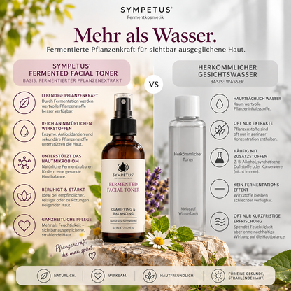 SYMPETUS FERMENTED FACIAL TONER Spray Fermentkosmetik, frische Naturkosmetik 50 ml