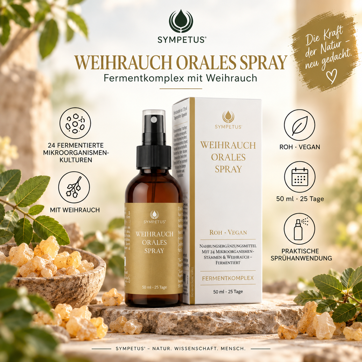 SYMPETUS WEIHRAUCH Orales Spray fermentiert 50 ml