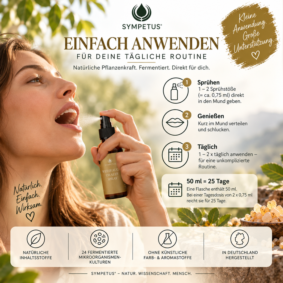 SYMPETUS WEIHRAUCH Orales Spray fermentiert 50 ml