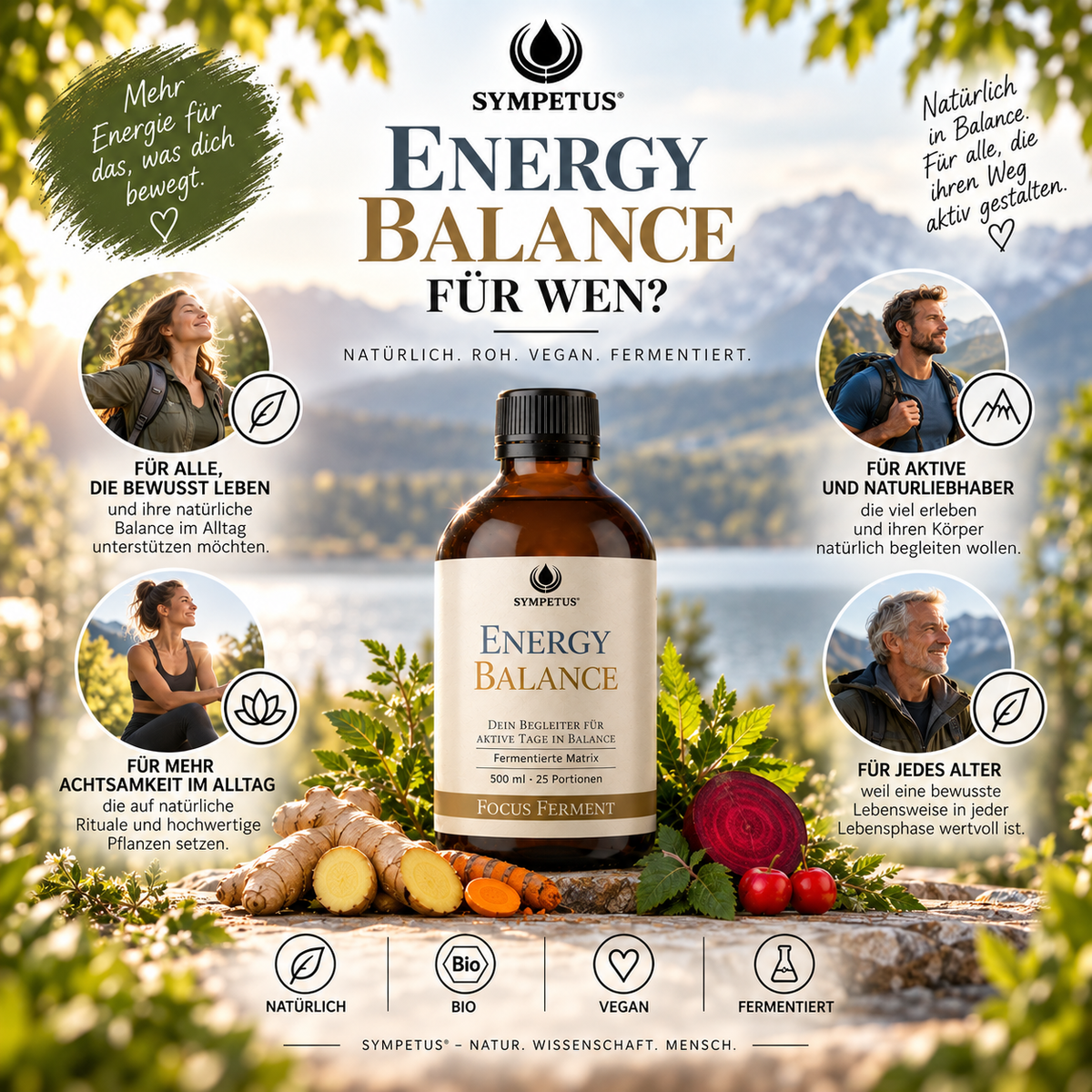 SYMPETUS ENERGY BALANCE Focus-Ferment BIO 500 ml