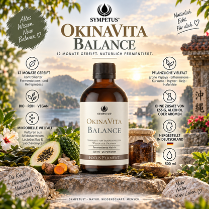 SYMPETUS OkinaVita BALANCE Focus Ferment 1jährig gereift BIO 500 ml