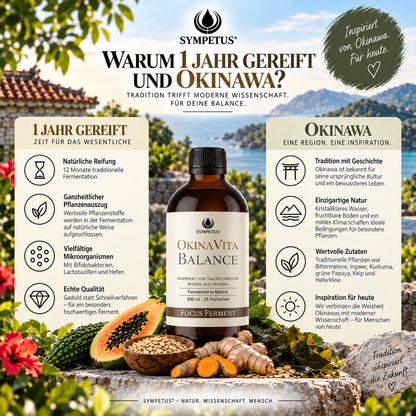 SYMPETUS OkinaVita BALANCE Focus Ferment 1jährig gereift BIO 500 ml