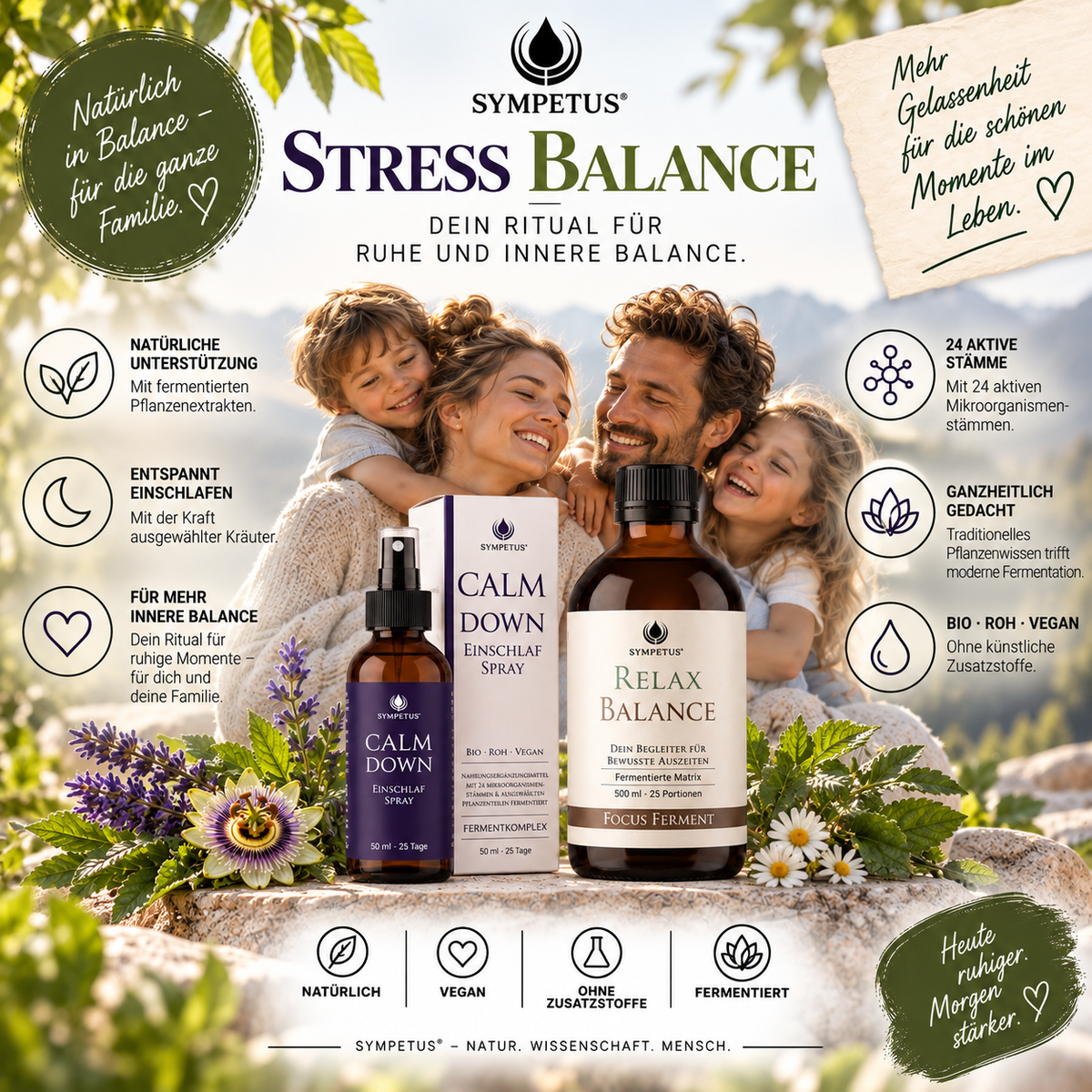 SYMPETUS STRESS BALANCE Kur Paket 2 Produkte als Kur-Set