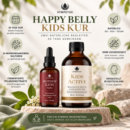 SYMPETUS HAPPY BELLY KIDS Kur Paket 2 Produkte als Kur-Set